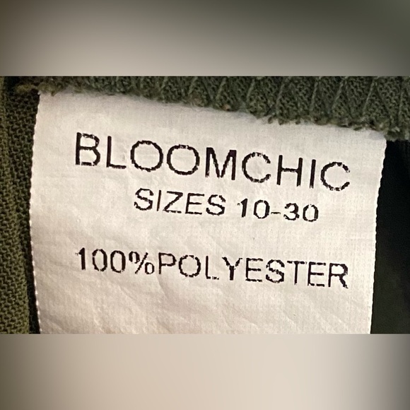 BloomChic Olive Button-Up Tunic - Picture 3 of 3